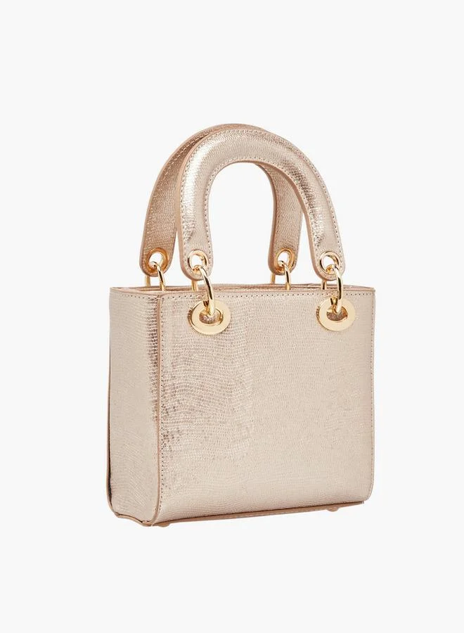 Flora Bella By Shoexpress Textured Crossbody Bag With Detachable Strap Ramadan Collection